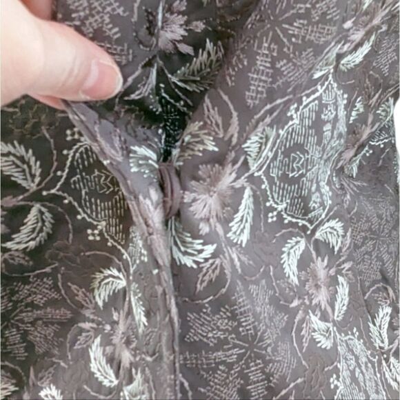 Talbots rich 100% cotton brocade double breasted size 10 petite - Picture 2 of 16